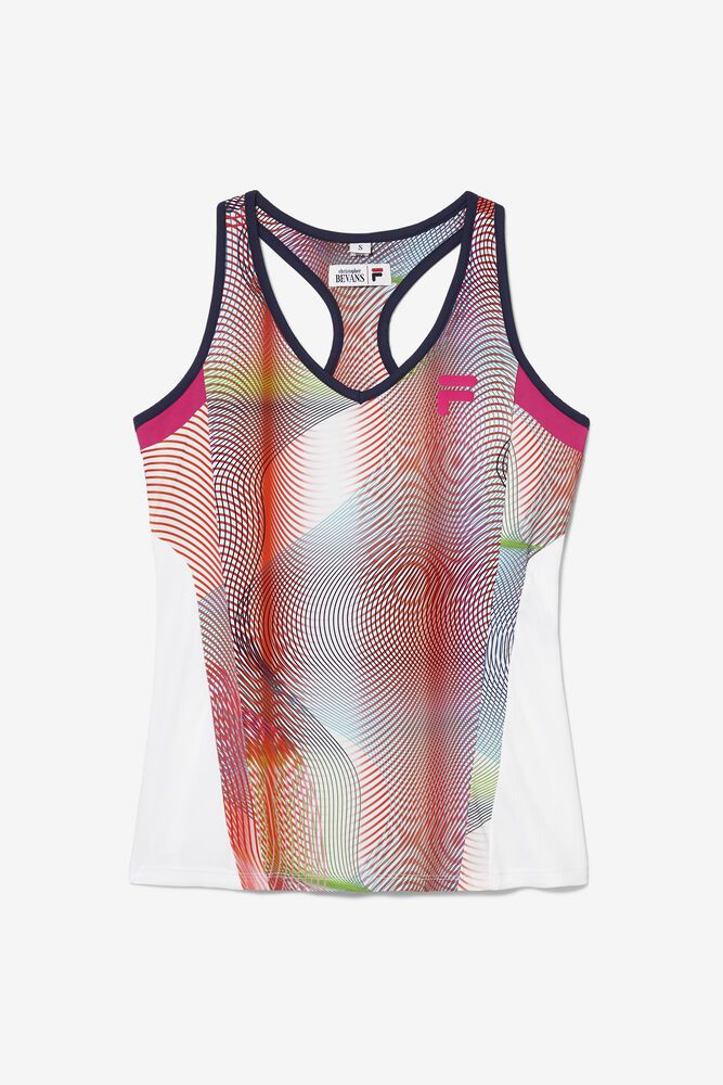 Fila Tank Top Womens Pink - Bevans Day Break Racer Back - Philippines 1403596-FH